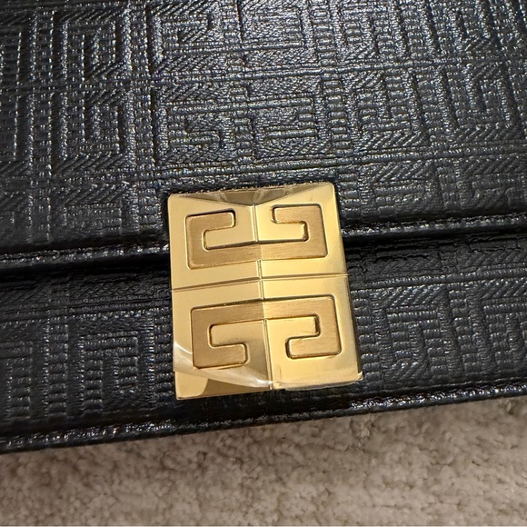 Givenchy 4G black coated canvas wallet on chain bag NEW - Picture 4 of 16